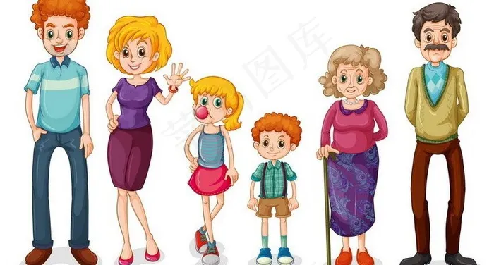 一家人图片eps,ai矢量模版下载