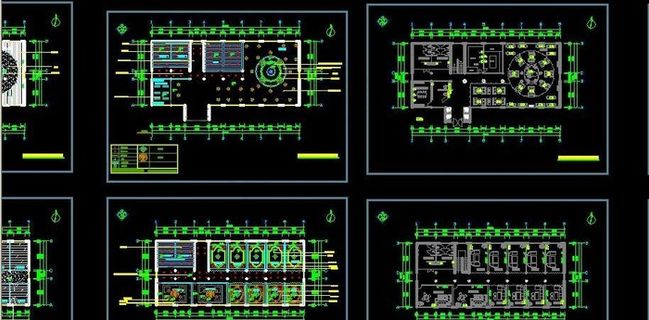 咖啡厅cad图纸一套图片