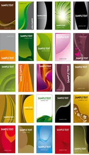 流畅线条卡片背景矢量素材