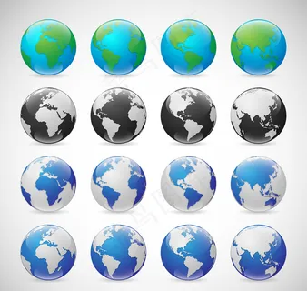 创意地球矢量素材