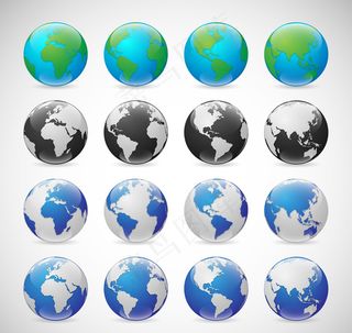 创意地球矢量素材
