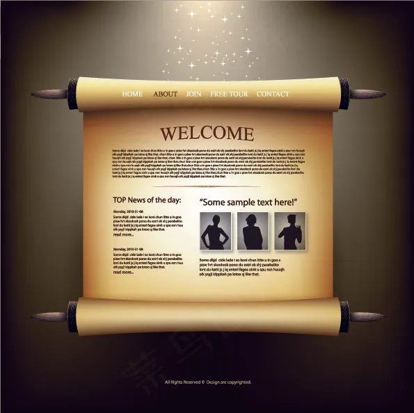 两卷纸辊的矢量素材eps,ai矢量模版下载