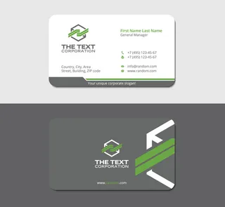 圆角样式企业名片设计