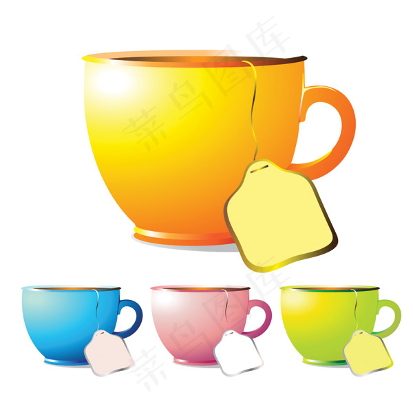 茶杯和咖啡杯