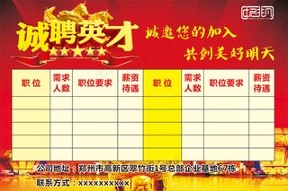 招聘海报