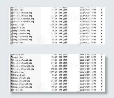 SketchUp景观模型及物件之几...