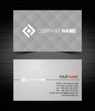 现代风科技商务名片