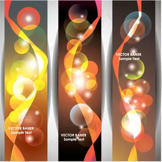 璀璨光晕banner03—矢量素材