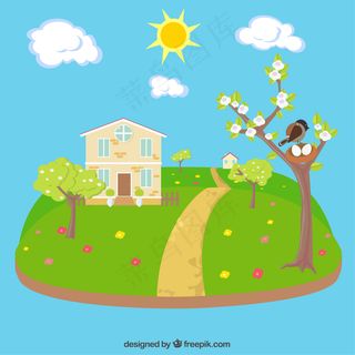 美丽的春天景色