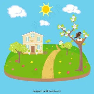 美丽的春天景色