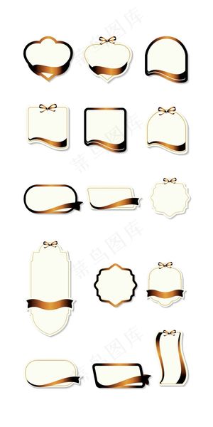 复古欧式花纹装饰边框矢量素材