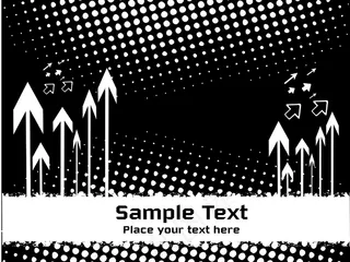 黑色背景白色spotte和箭头