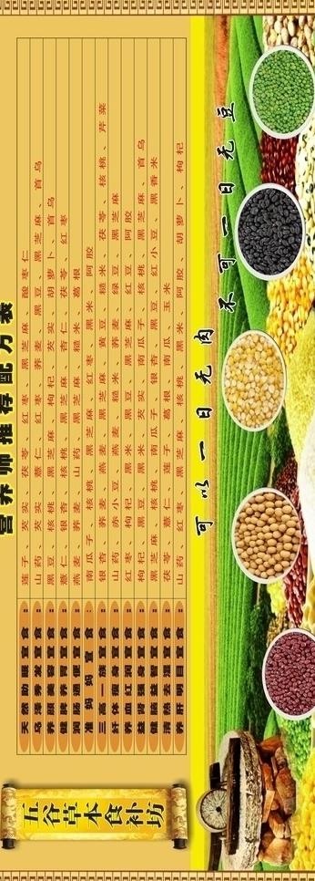五谷杂粮图片cdr矢量模版下载