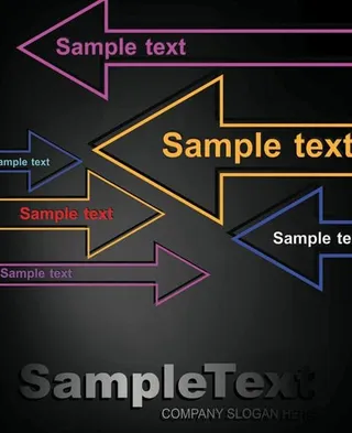 动感箭头背景矢量素材图片
