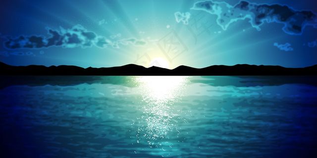 矢量梦幻海风质感背景设计 矢量梦幻海风质感背景设计