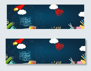 开学季校园黑板淘宝促销海报背景