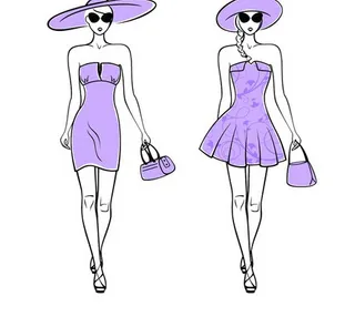服装设计矢量素材
