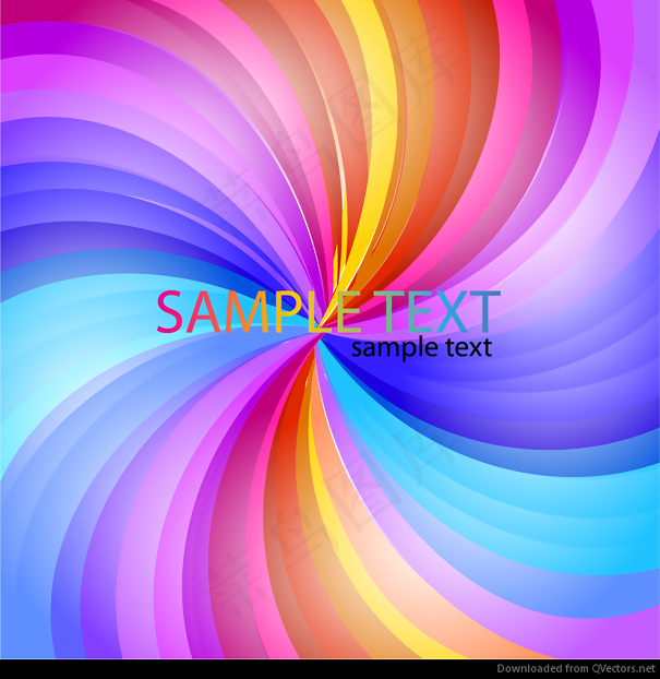 摘要彩虹条纹矢量..