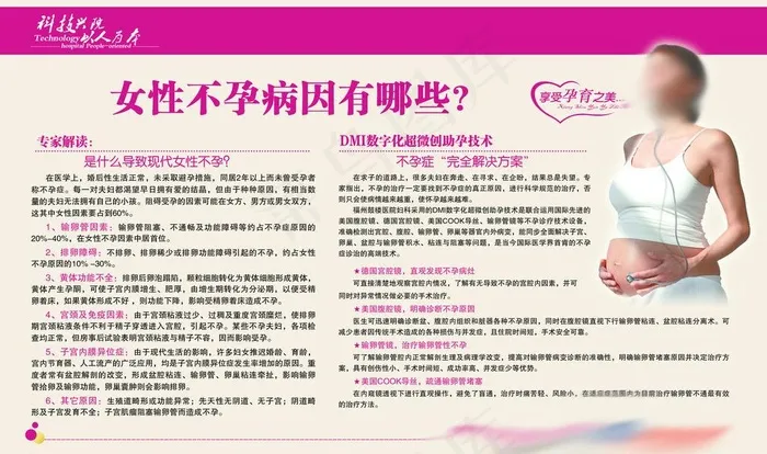 不孕不育图片psd模版下载