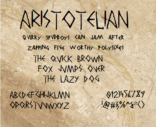 aristoteliannbp字体