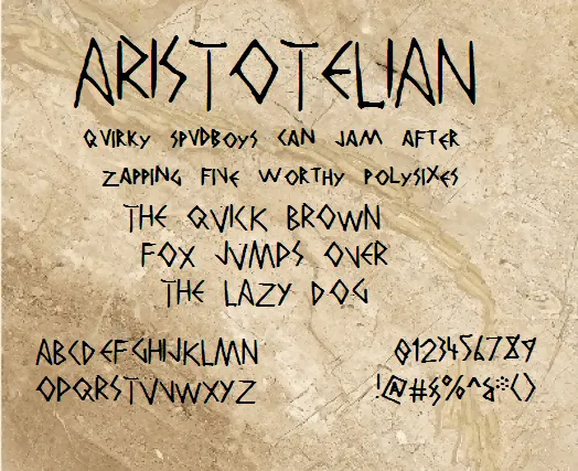 aristoteliannbp字体