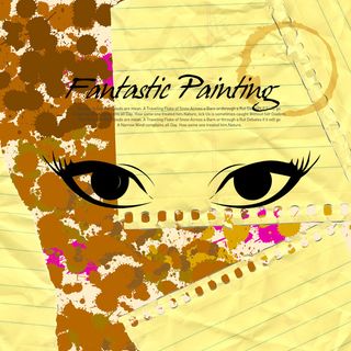 墨迹双眸怀旧背景