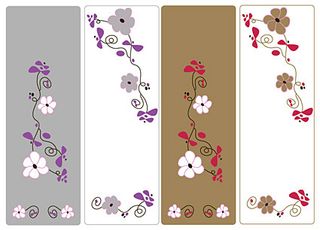 可爱小花朵矢量素材