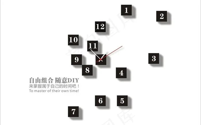 个性钟表图片cdr矢量模版下载