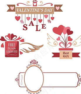 玫瑰边框 礼物 心形图片