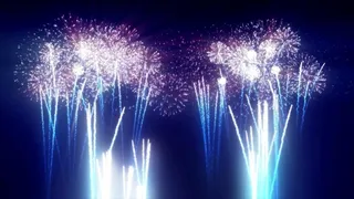 唯美梦幻节日烟花绽放素材