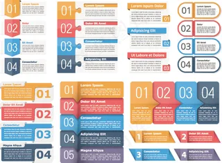 PPT信息图表矢量素材