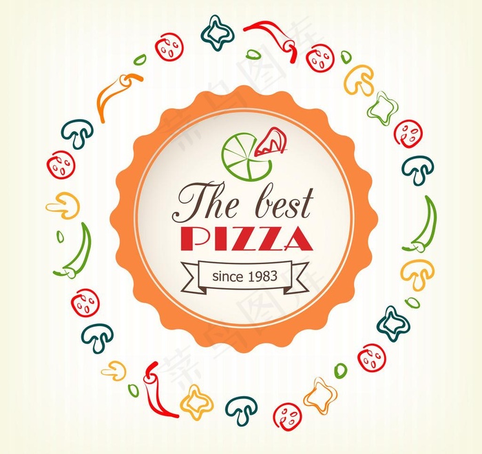 比萨菜单设计图片