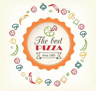 比萨菜单设计图片