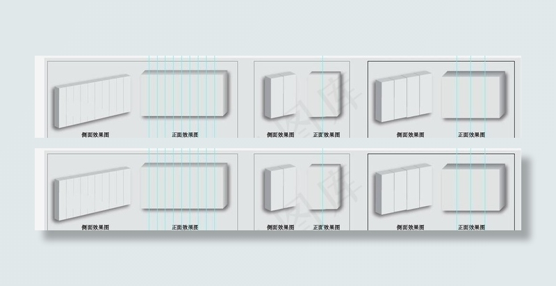 整体衣柜立体效果图图片ai矢量模版下载