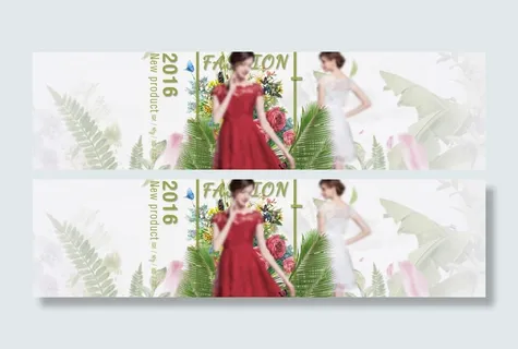 高端女装连衣裙海报