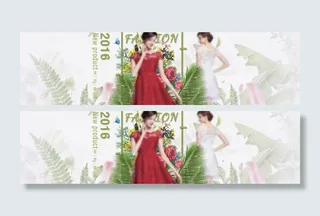 高端女装连衣裙海报