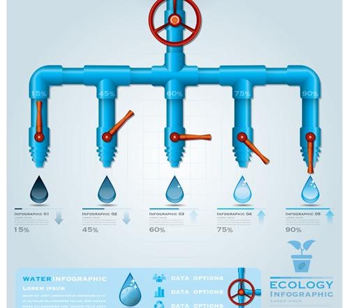 创新生态水信息图形矢量03