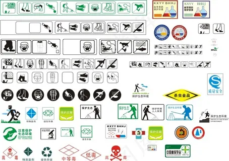 标签常用标识 绿色环保 保护生态
