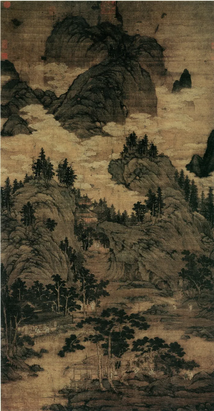 溪山清夏图 山水画 中国古画_02...