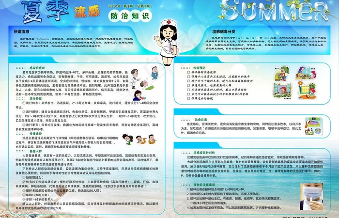 夏季流感防治知识图片