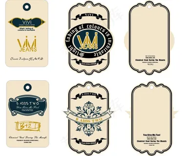 多款花纹吊牌图片