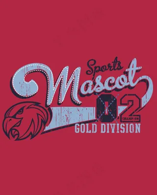 T恤图案设计英文艺术字体插画