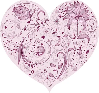 花的心向量元素