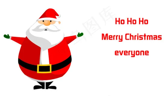 送祝福的圣诞老人