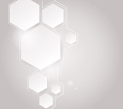 动感六边形背景矢量