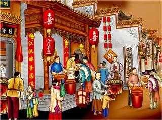 传统春节元素PSD图片