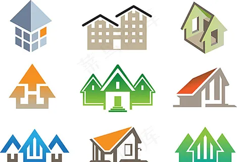 卡通房子logo设计