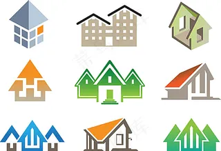 卡通房子logo设计