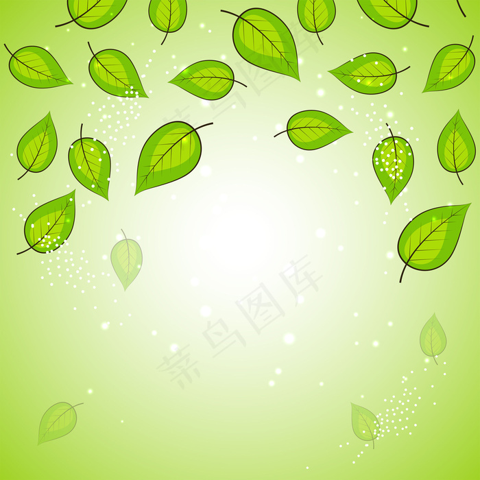 绿色背景矢量图