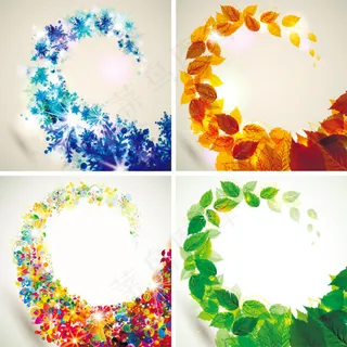 绚彩旋转图案背景